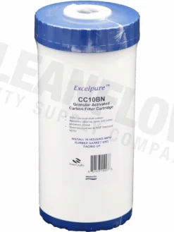 Excelpure 4.5" Big Blue GAC Coconut Carbon Filters - Various Lengths Commercial Water Filters And UV Parts
