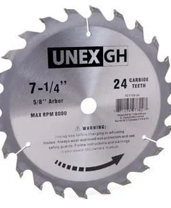 Unex Power Tool Accessories Carbide Tip Circular Saw Blades