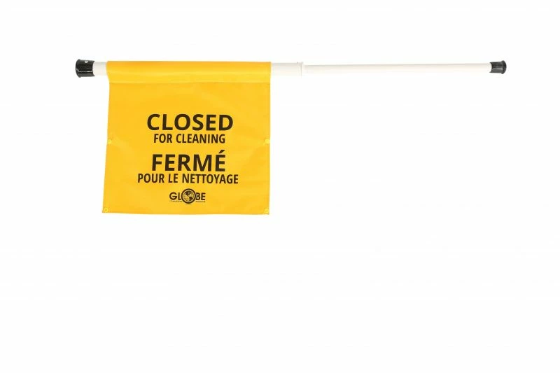 Globe Commercial Products Closed For Cleaning Doorway Sign - English/French 3 Globe Commercial Products Closed For Cleaning Doorway Sign - English/French