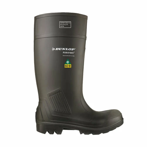 Rubber Work Boots Dunlop Purofort Steel Toe Steel Plate Professional Full Safety PU Boots | Sizes 7 - 14 4 Rubber Work Boots Dunlop Purofort Steel Toe Steel Plate Professional Full Safety PU Boots | Sizes 7 - 14