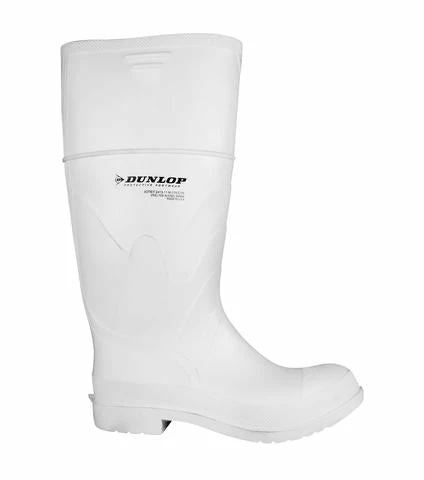 Rubber Work Boots Dunlop White PVC Steel Toe Boots | Sizes 4 - 13 3 Rubber Work Boots Dunlop White PVC Steel Toe Boots | Sizes 4 - 13