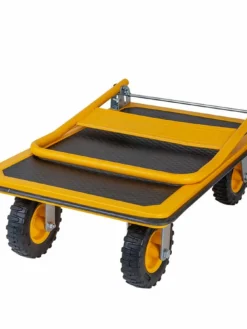 DeWalt Tools DeWalt Foldable Steel Platform Cart With Flat-Free Swivel Wheels - 300 Kg (660 Lbs) Capacity Facility Equipment