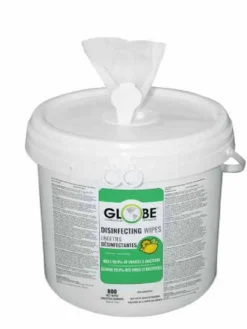 Globe Commercial Products Disinfectant Surface Wipes - 800 Count Bucket - Case Of 2 Cleaning Supplies