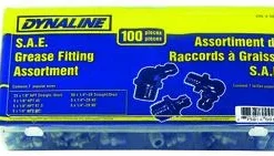 Dynaline SAE Grease Fitting Assortment | 100 Piece Lube And Fuel Tools