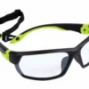 Dynamic Racer Soft Nose-Piece System Safety Glasses W/ Removable Retaining Strap | Green & Black Frame | Clear Lens 1 Dynamic Racer Soft Nose-Piece System Safety Glasses W/ Removable Retaining Strap | Green & Black Frame | Clear Lens