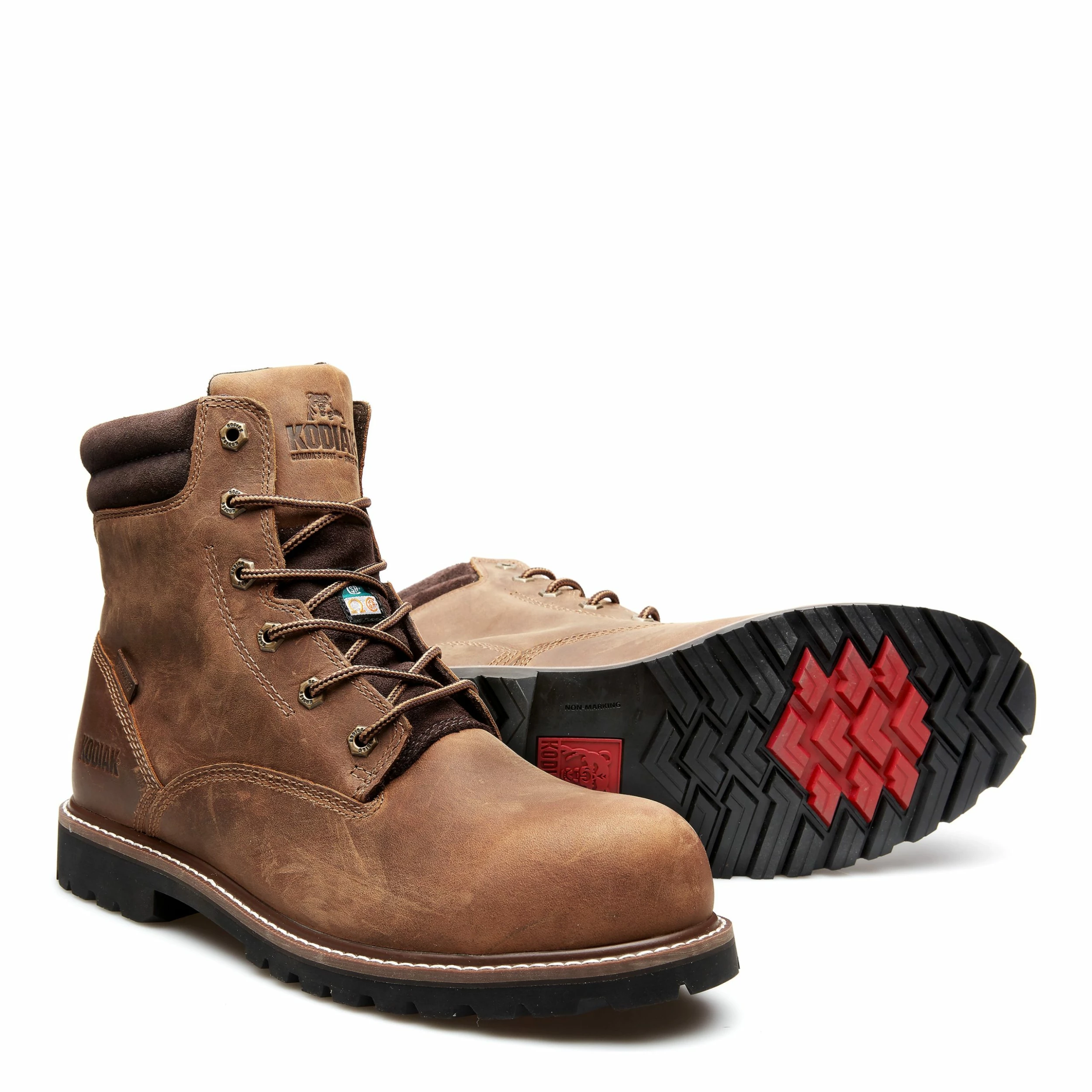 6 Inch Safety Boots Kodiak McKinney Composite Toe 6" Safety Work Boots | Brown | Sizes 7 - 15 9 6 Inch Safety Boots Kodiak McKinney Composite Toe 6" Safety Work Boots | Brown | Sizes 7 - 15