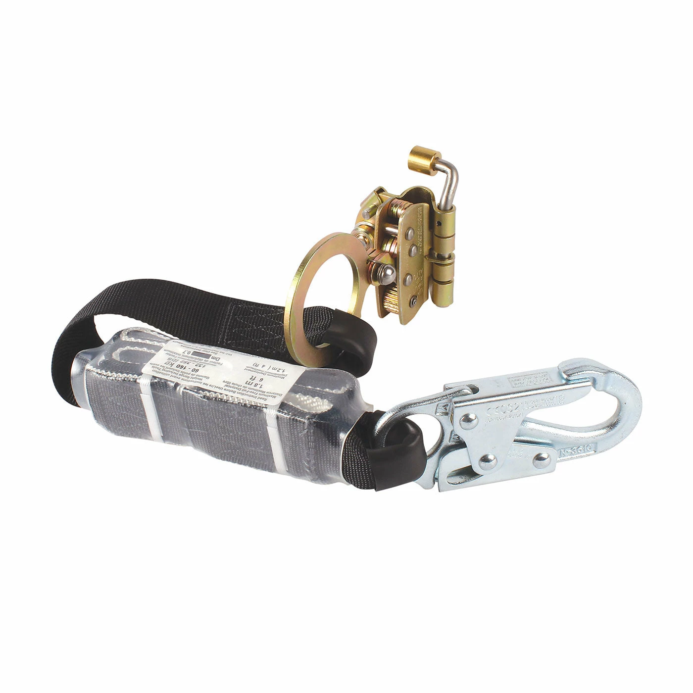 Dynamic Automatic Rope Grab With Panic Lock, Energy Absorbing Lanyard And Double Locking Snap Hook - 30" Safety Equipment 3 Dynamic Automatic Rope Grab With Panic Lock, Energy Absorbing Lanyard And Double Locking Snap Hook - 30" Safety Equipment