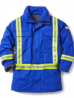 Flame Resistant Work Wear Rasco FR Hi-Vis Insulated Westex Ultrasoft Winter Parka | Royal Blue | S-5XL