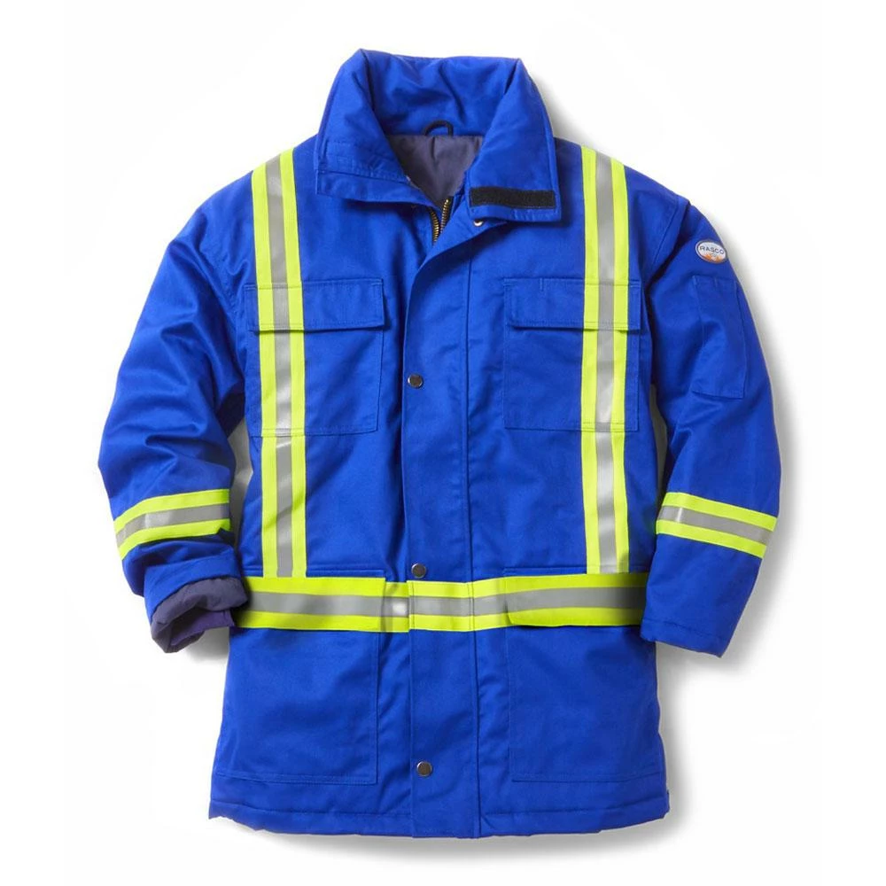 Flame Resistant Work Wear Rasco FR Hi-Vis Insulated Westex Ultrasoft Winter Parka | Royal Blue | S-5XL 3 Flame Resistant Work Wear Rasco FR Hi-Vis Insulated Westex Ultrasoft Winter Parka | Royal Blue | S-5XL