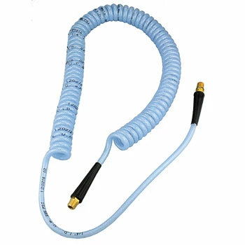 Greenline Air Tools Reinforced Polyurethane Recoil Hose Assemblies 3 Greenline Air Tools Reinforced Polyurethane Recoil Hose Assemblies