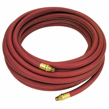 Greenline Air Tools 3/8" Red Rubber Air Hose Assemblies | 3/8" MPT Fittings 3 Greenline Air Tools 3/8" Red Rubber Air Hose Assemblies | 3/8" MPT Fittings