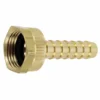 Greenline Brass Long Shank Female Garden Hose Insert Fitting