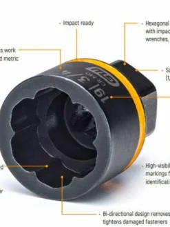 GEARWRENCH Bolt Biter™ SAE Impact Extraction Socket Set - 1/4" And 3/8" Drive - 7 Piece