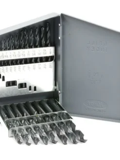 Power Tool Accessories Forney HSS Jobber Drill Bit Set - 1/16" To 3/8" By 64ths - 21 Piece