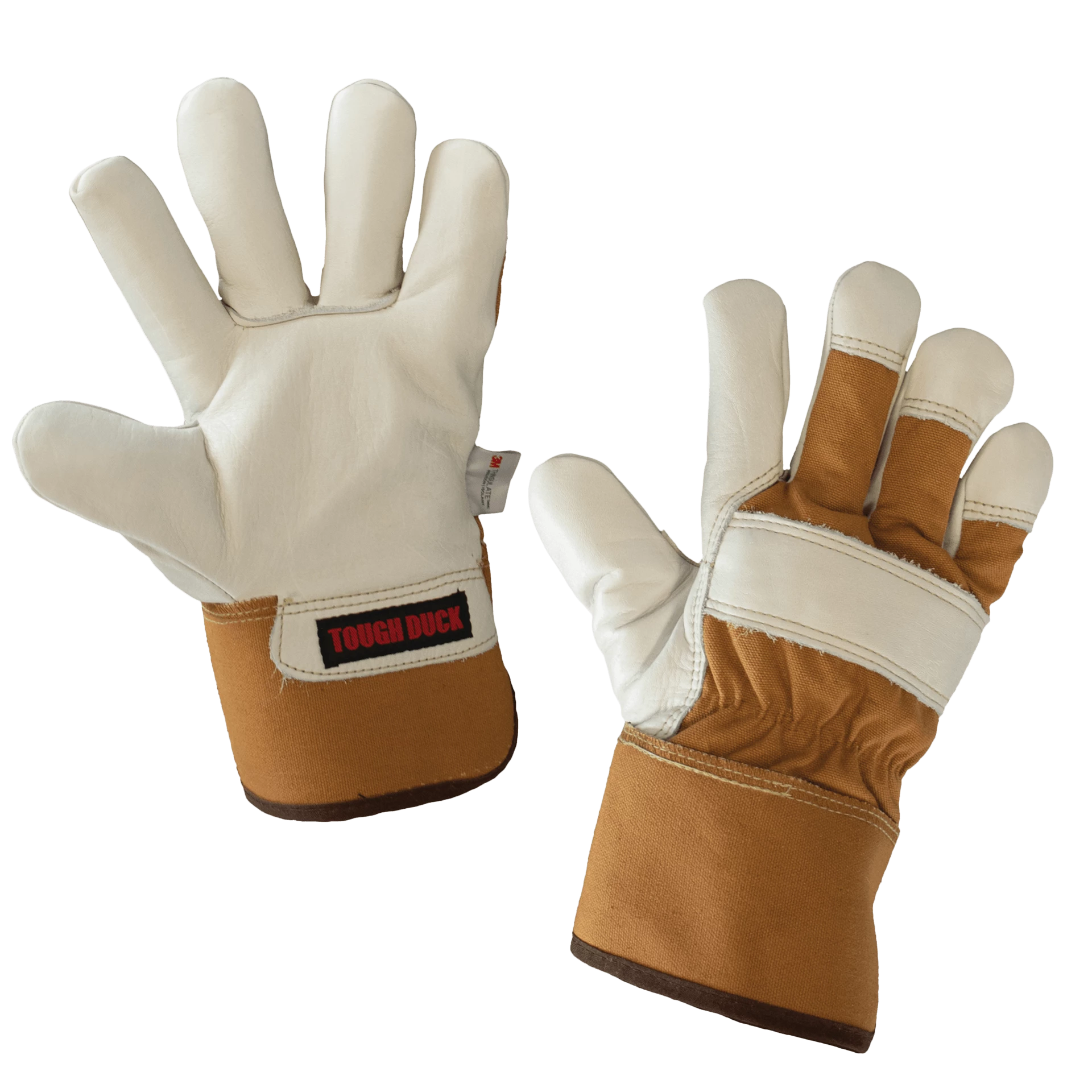 Tough Duck 150G Thinsulate Lined Premium Grade Cowgrain Leather Winter Work Gloves | M-2XL 3 Tough Duck 150G Thinsulate Lined Premium Grade Cowgrain Leather Winter Work Gloves | M-2XL