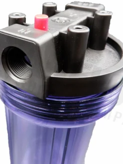 Waterite 10" X 2.5" Diameter Water Filter Housing Kit | Clear 12 Waterite 10