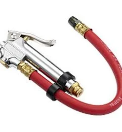 Greenline Automotive Tools Tire Inflator Gauge With Straight Chuck