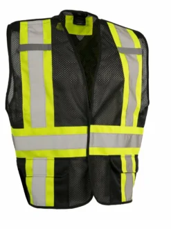 Forcefield Hi-Vis Work Wear High Visibility CSA 5-Point Tearaway Safety Vest With Pockets | One Size Fits All
