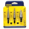 Power Tool Accessories Irwin UNIBIT Self-Starting Step Drill Bit Set - 3 Piece