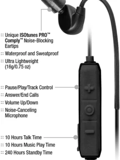 ISOtunes PRO Bluetooth Industrial Hearing Protection Headphones - NRR 27 DB Personal Protective Equipment