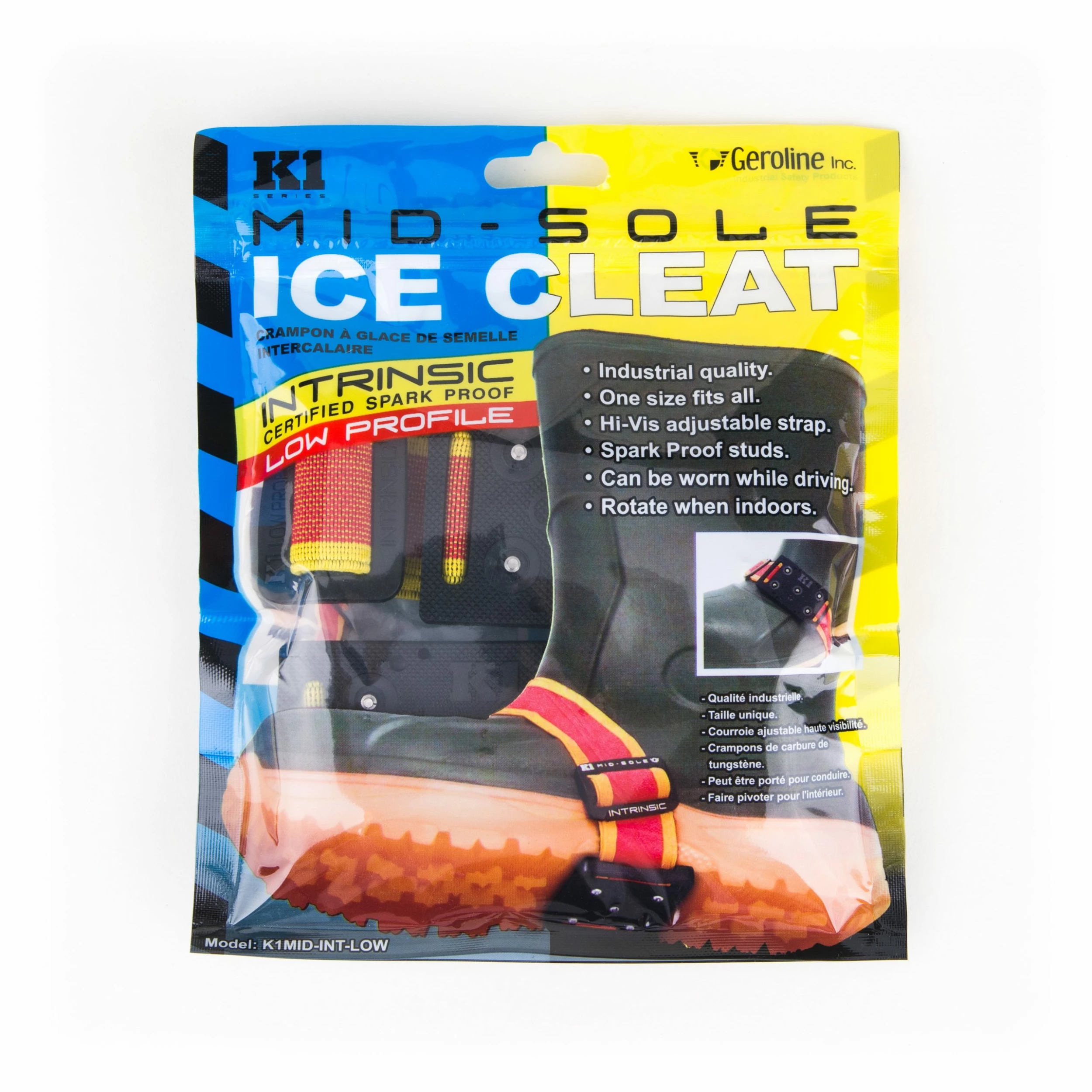 K1 Series Mid-Sole Intrinsically Safe Low Profile Ice Cleats (For Work Boots & Safety Shoes) 4 K1 Series Mid-Sole Intrinsically Safe Low Profile Ice Cleats (For Work Boots & Safety Shoes)