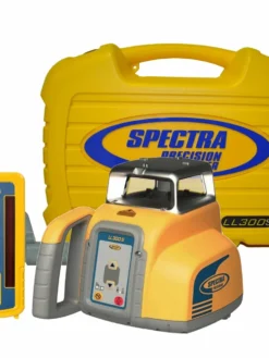Spectra Precision LL300S Laser Level Package With Laser, Receiver And Clamp In Carrying Case