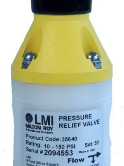 Chemical Metering Pumps LMI Chemical Feed System Pressure Relief Valves | 1/4" & 1/2" | PVC | Polypropylene | PVDF