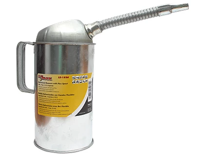 Lu-Max Galvanized Measures With Flex Spout 3 Lu-Max Galvanized Measures With Flex Spout