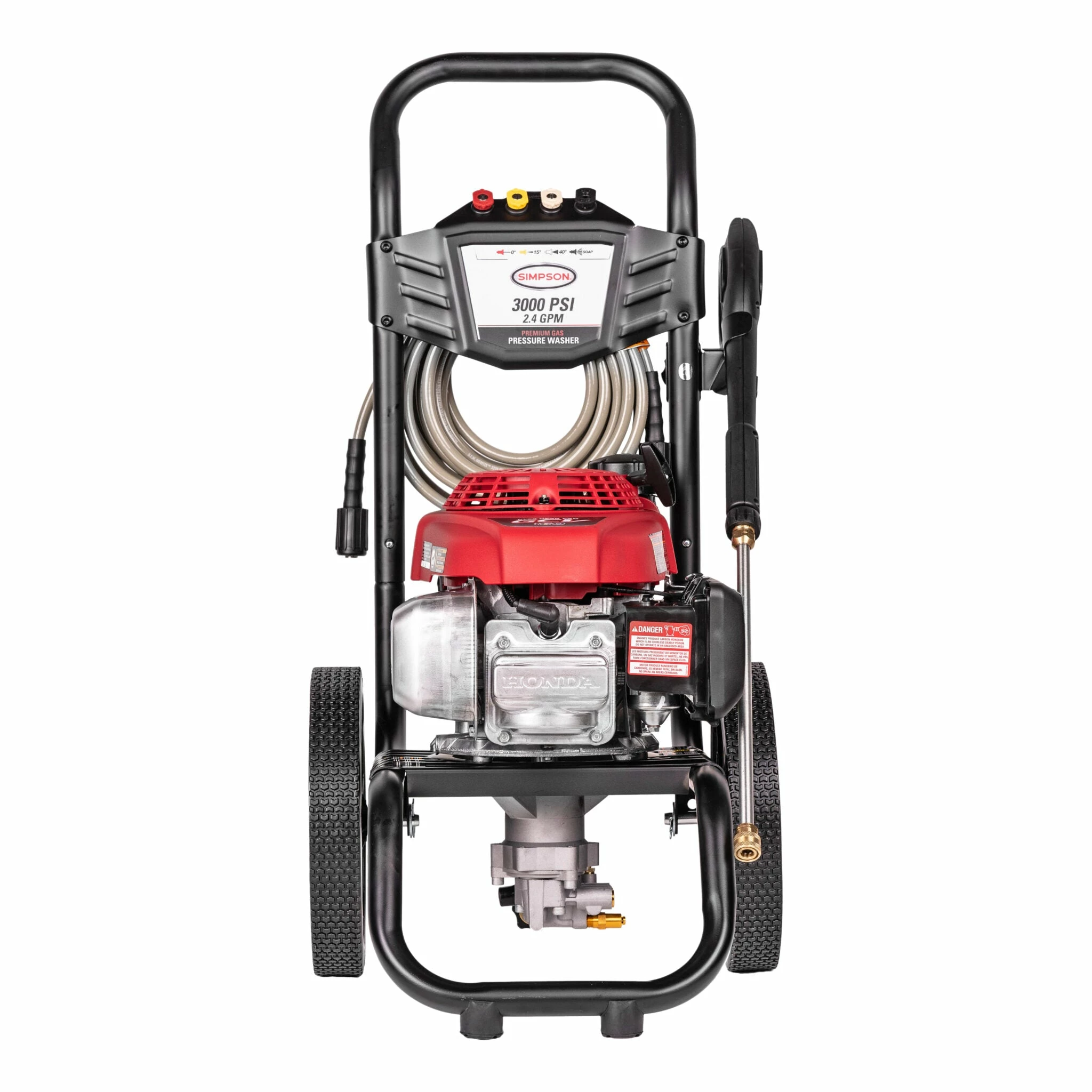 Pressure Washers Simpson MegaShot Cold Water Honda GCV160 (160cc) Gas Engine Pressure Washer - 3000 PSI - 2.4 GPM Axial Pump 4 Pressure Washers Simpson MegaShot Cold Water Honda GCV160 (160cc) Gas Engine Pressure Washer - 3000 PSI - 2.4 GPM Axial Pump