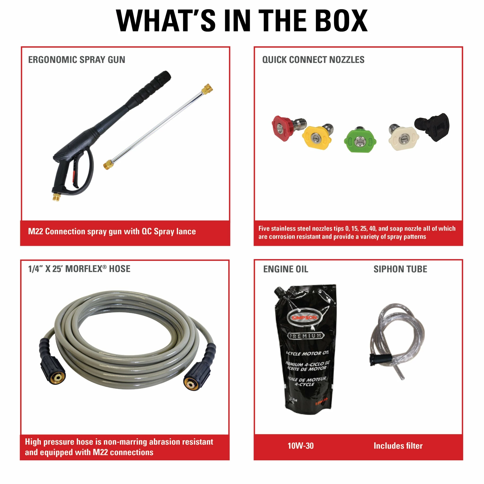 Simpson MegaShot Cold Water Honda GC190 (190cc) Gas Engine Pressure Washer - 3200 PSI - 2.5 GPM Axial Pump 10 Simpson MegaShot Cold Water Honda GC190 (190cc) Gas Engine Pressure Washer - 3200 PSI - 2.5 GPM Axial Pump