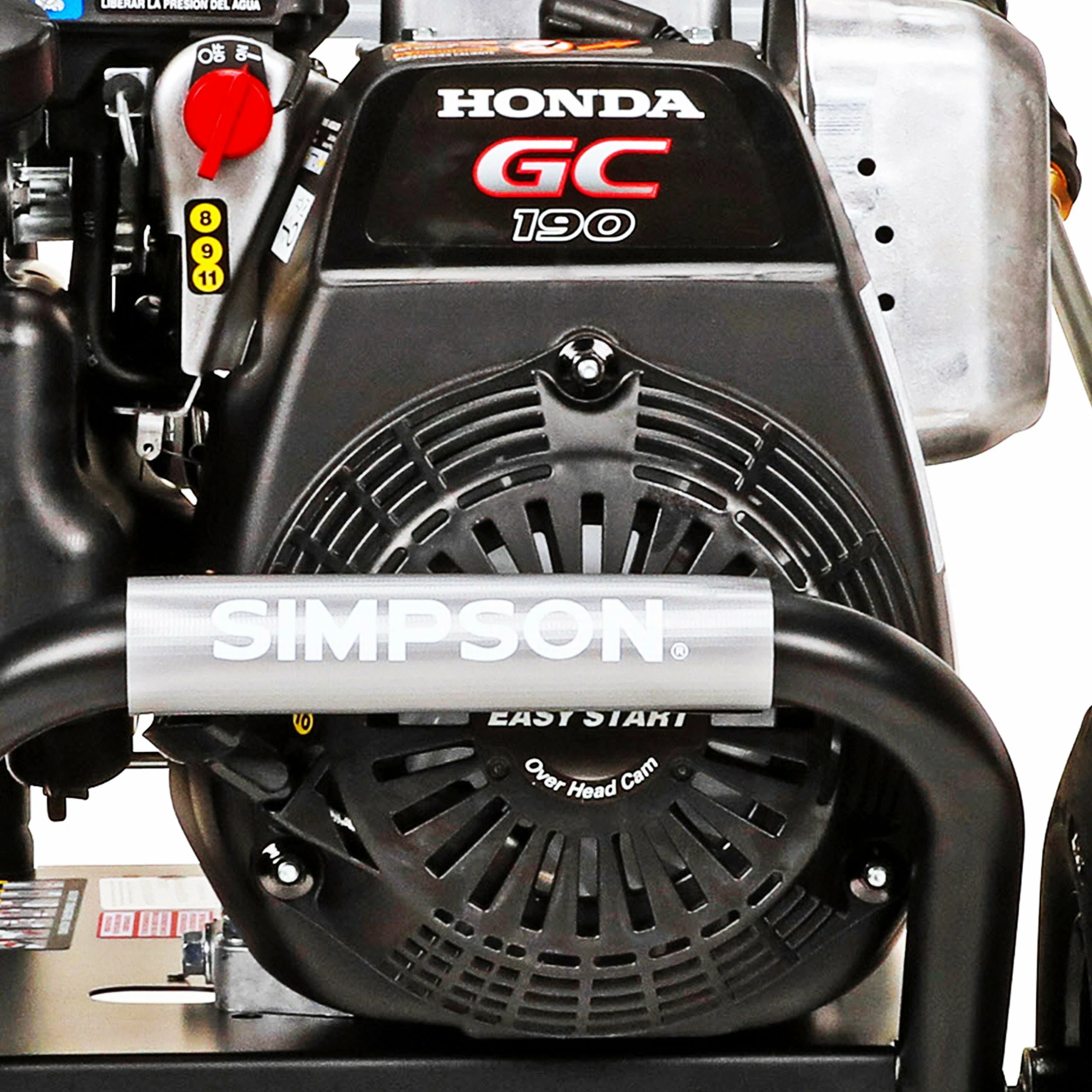 Simpson MegaShot Cold Water Honda GC190 (190cc) Gas Engine Pressure Washer - 3200 PSI - 2.5 GPM Axial Pump 6 Simpson MegaShot Cold Water Honda GC190 (190cc) Gas Engine Pressure Washer - 3200 PSI - 2.5 GPM Axial Pump
