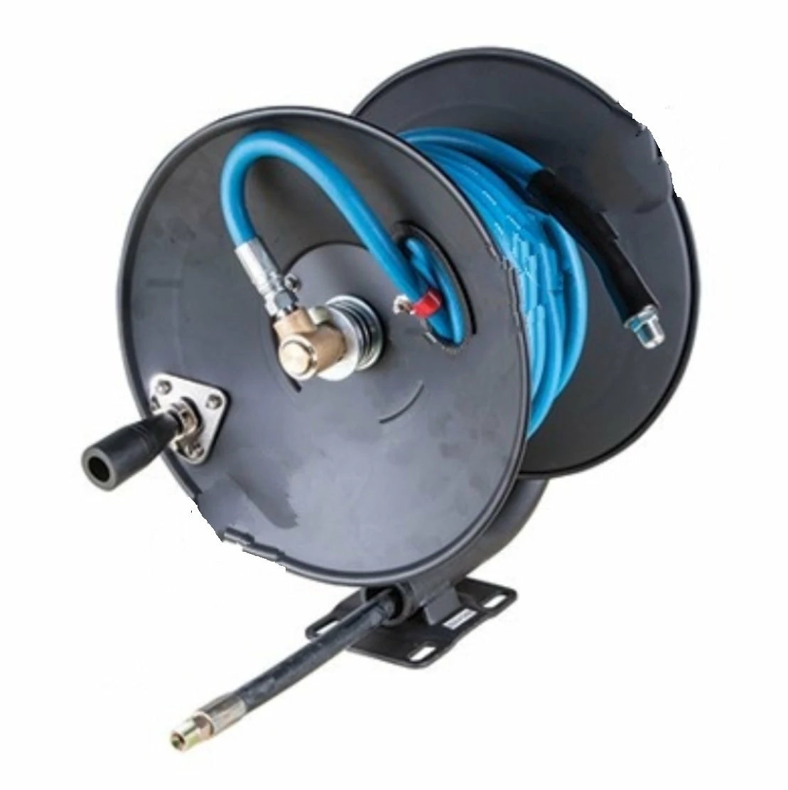 New-Line Pressure Washers Hand Crank Reel Mounted Pressure Washer Hose Kit - 4000 PSI Rated - 3/8" X 50-Ft 3 New-Line Pressure Washers Hand Crank Reel Mounted Pressure Washer Hose Kit - 4000 PSI Rated - 3/8" X 50-Ft