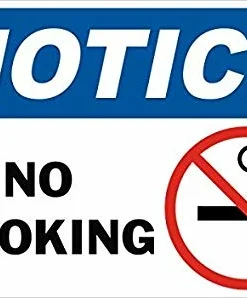 Dynamic Notice - No Smoking Sign - Various Sizes And Materials