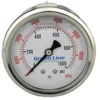 Greenline 2-1/2" Liquid Filled Pressure Gauges | 1/4" Stainless Steel Center Back Mount 2 Greenline 2-1/2" Liquid Filled Pressure Gauges | 1/4" Stainless Steel Center Back Mount