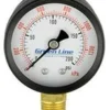 Greenline 2" Dry Pressure Gauges | 1/4" Brass Bottom Mount Pump Accessories
