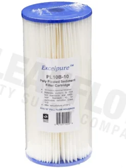 Excelpure 4.5" OD Big Blue Pleated Polyester Water Filters - Various Lengths And Micron Ratings 23 Excelpure 4.5