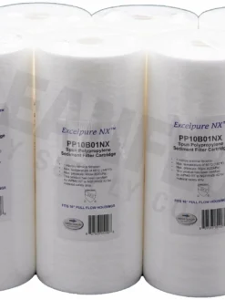 Commercial Water Filters And UV Parts Excelpure 4.5" OD Big Blue Melt Blown Polypropylene Water Filters - Various Lengths And Micron Ratings