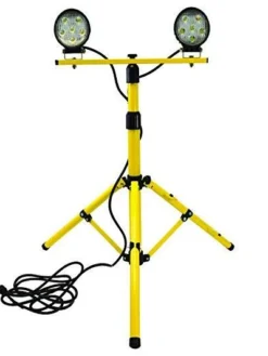 Lighting Paladin 36W Tripod Stand Dual LED Work Light - 2400 Lumens