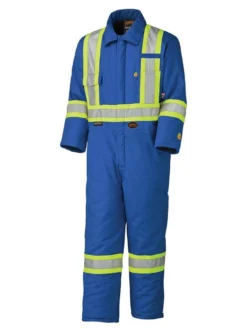 Flame Resistant Work Wear Pioneer Flame Resistant Cotton Hi-Vis Winter Coveralls | Small - 4XLarge