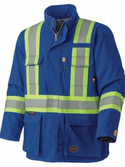 Flame Resistant Work Wear Pioneer Flame Resistant Hi-Vis Cotton Winter Parka | S-5XL