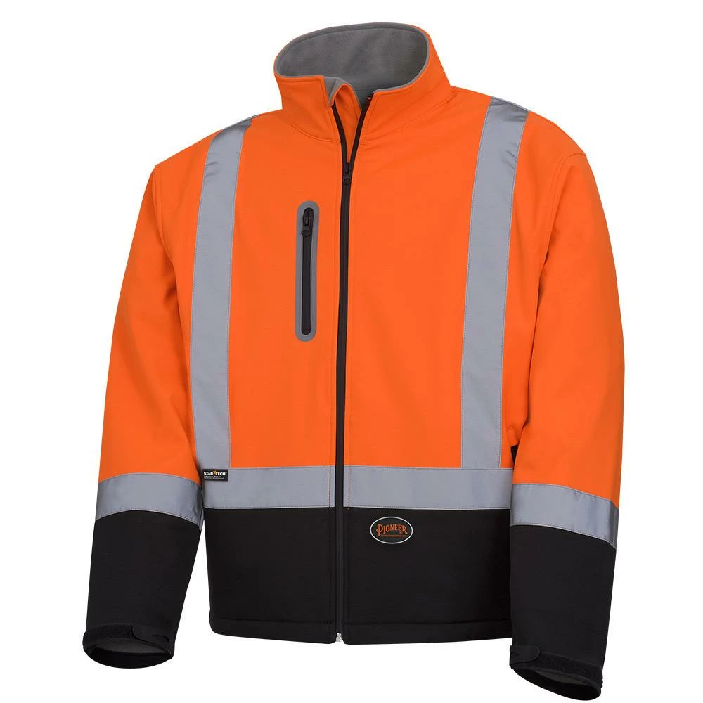 Pioneer Softshell Hi Vis Mechanical Strength Jacket | S-4XL Hi-Vis Work Wear 3 Pioneer Softshell Hi Vis Mechanical Strength Jacket | S-4XL Hi-Vis Work Wear