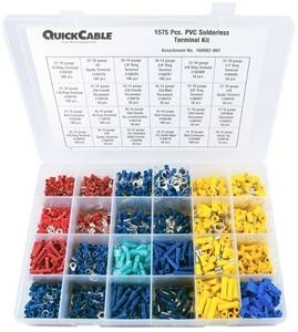 Automotive Supplies Quick Cable PVC Solderless Terminal Kit - 1675 Piece 3 Automotive Supplies Quick Cable PVC Solderless Terminal Kit - 1675 Piece