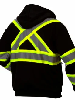 Hi-Vis Work Wear Pyramex Hi Vis Zip-Up Sweatshirt With Teflon™ Water Resistant Treatment | Sizes M - 5XL 18 Hi-Vis Work Wear Pyramex Hi Vis Zip-Up Sweatshirt With Teflon™ Water Resistant Treatment | Sizes M - 5XL