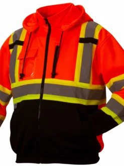 Hi-Vis Work Wear Pyramex Hi Vis Zip-Up Sweatshirt With Teflon™ Water Resistant Treatment | Sizes M - 5XL 14 Hi-Vis Work Wear Pyramex Hi Vis Zip-Up Sweatshirt With Teflon™ Water Resistant Treatment | Sizes M - 5XL