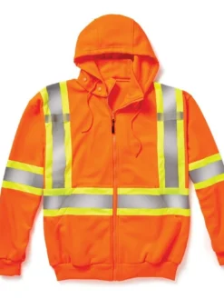 Rasco Poly-Fleece Hi-Vis Zip Front Hoodie | S-4XL