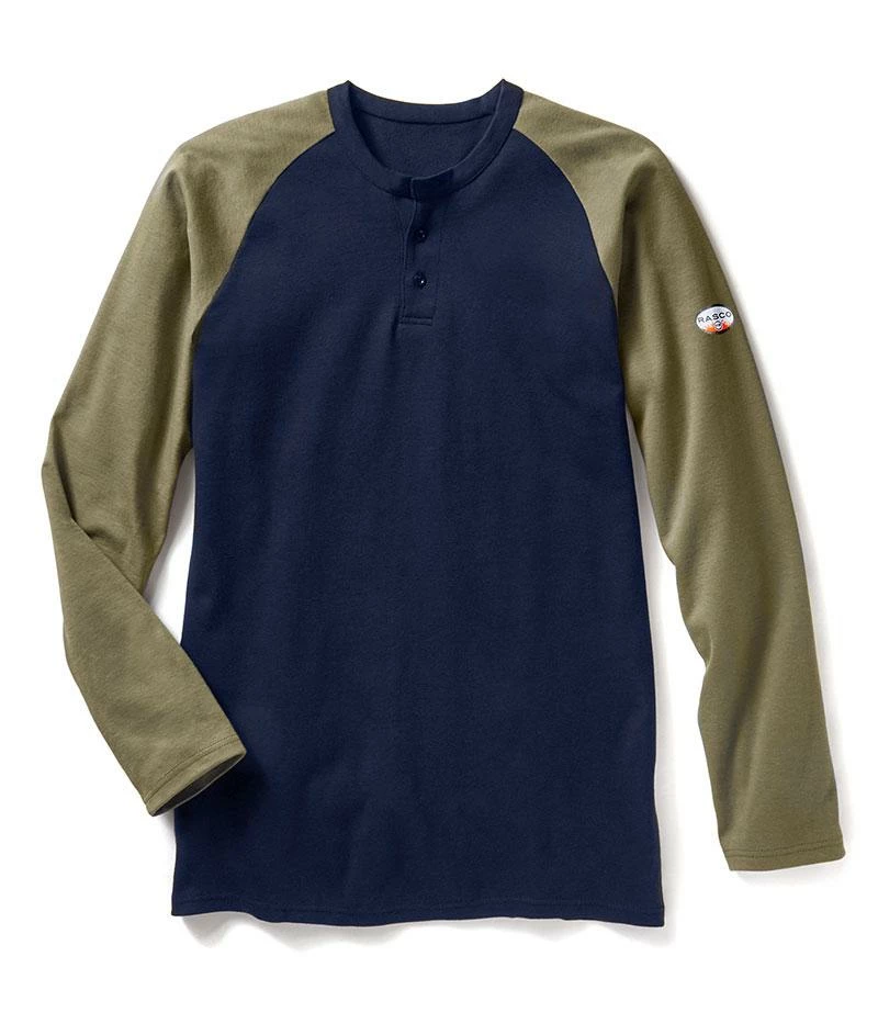 Rasco FR Two Tone Henley | S - 5XL Flame Resistant Work Wear 3 Rasco FR Two Tone Henley | S - 5XL Flame Resistant Work Wear