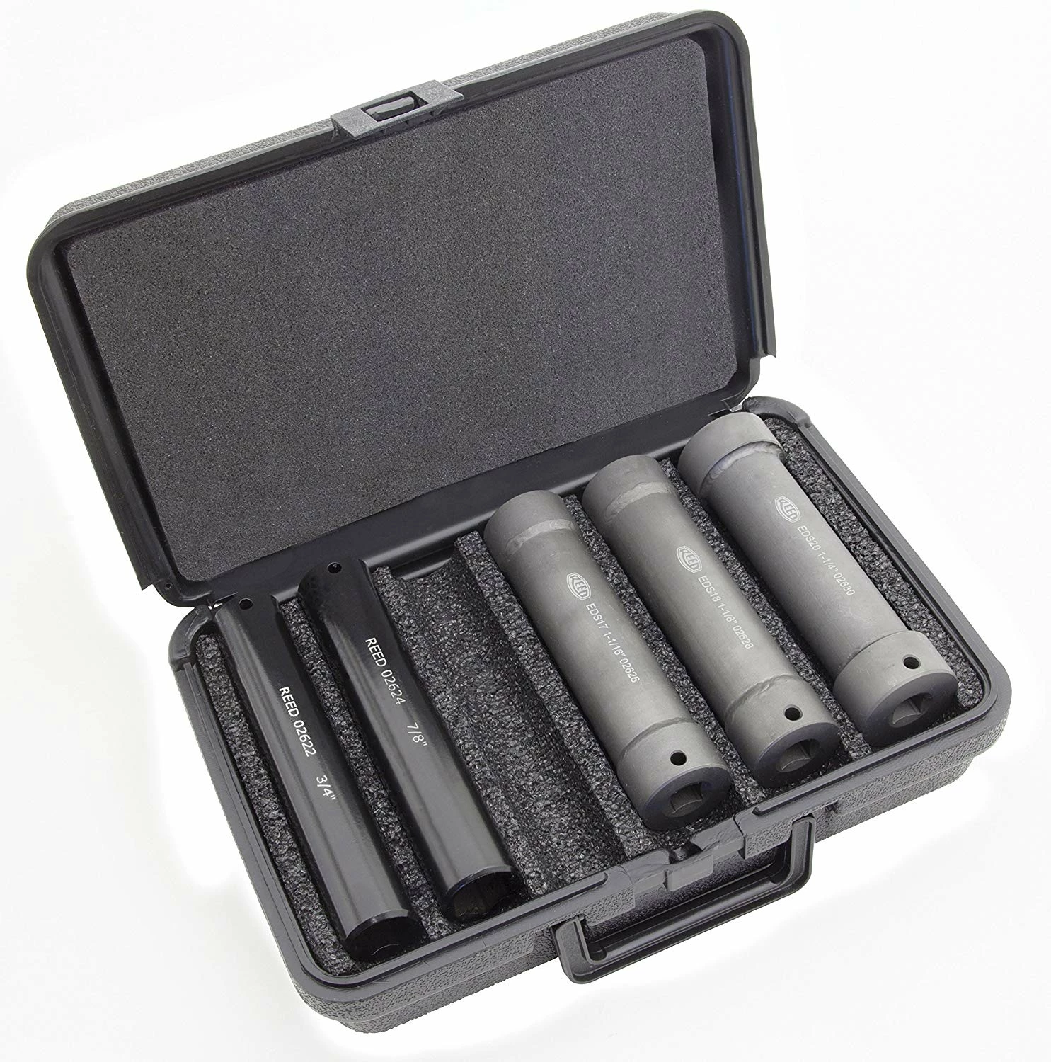 Pipe Tools Reed EDKS5 Extended Impact Grade Socket Set - 5 Piece 3 Pipe Tools Reed EDKS5 Extended Impact Grade Socket Set - 5 Piece