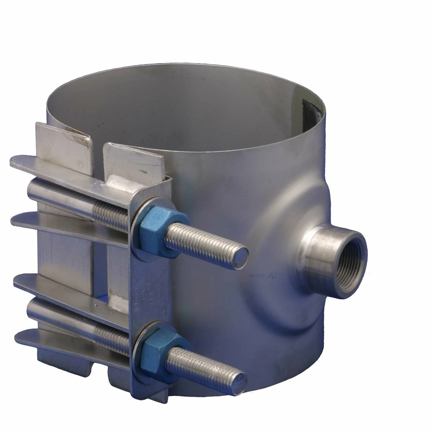 Waterworks Products Robar 2616 Stainless Single Section Tapped Service Saddles | IP Threaded Tap 3 Waterworks Products Robar 2616 Stainless Single Section Tapped Service Saddles | IP Threaded Tap