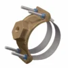 Waterworks Products Robar 2706 Series Cast Bronze Service Saddles W/ Double Stainless Straps - IP Thread