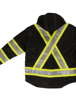 Hi-Vis Work Wear Tough Duck SJ28 Waterproof/Breathable 300D Ripstop Safety Shell Jacket | Sizes XS-5XL